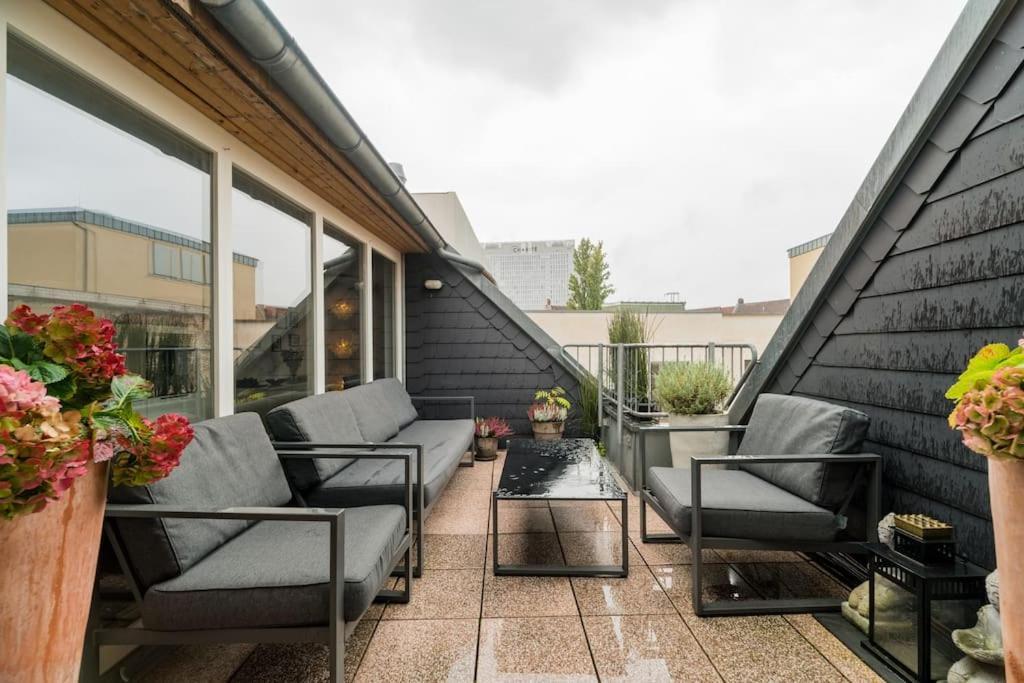 Ruhige Dachwohnung Mit Terrasse Berlin Mitte - Spacious Modern Rooftop Loft In Berlin Mitte Berlim Exterior foto